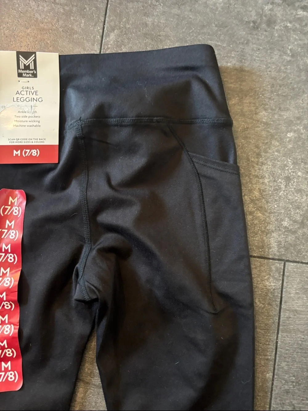 Black High-Waist Pocket Leggings